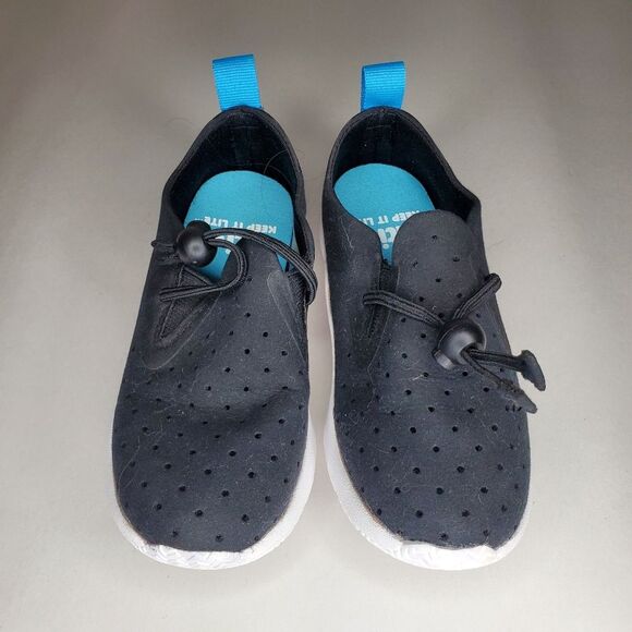 NWOT Native  Kids Navy Apollo Moc Sneakers Size 9.5 - Picture 1 of 9